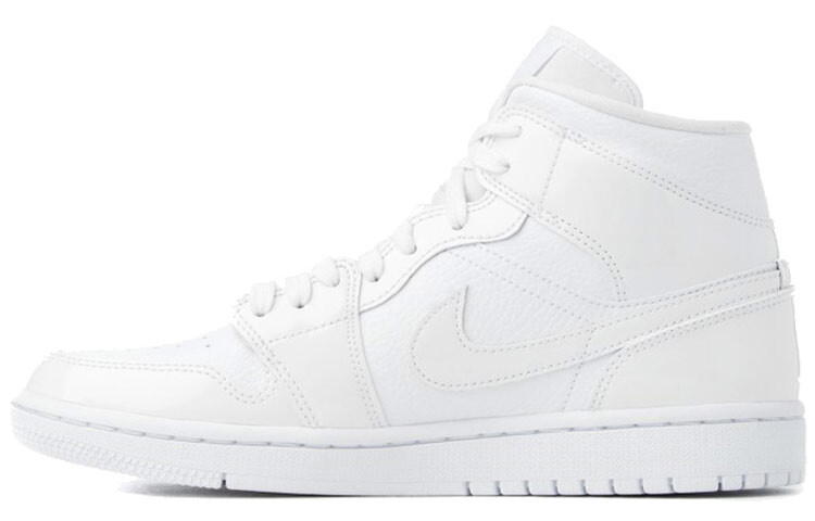 

Air Jordan 1 Mid Женские винтажные баскетбольные кроссовки тройные белые
