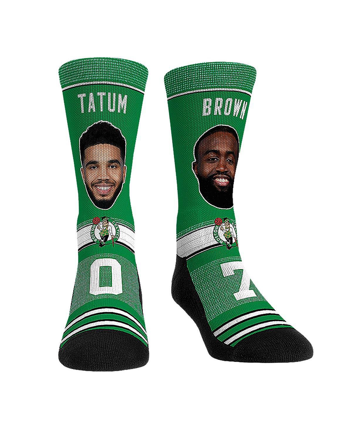 

Мужские и женские носки Jaylen Brown и Jayson Tatum Boston Celtics Teammates Player Crew Socks Rock 'Em