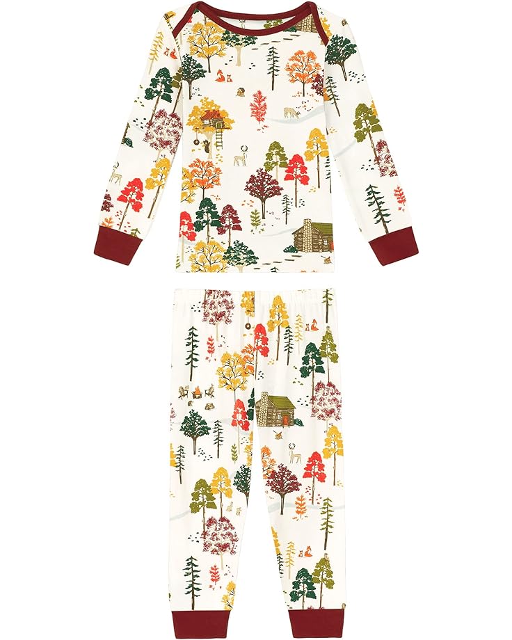 Пижамный комплект Bedhead Pajamas Booboo Long Sleeve Snug Fit PJ Set, цвет Forest Retreat