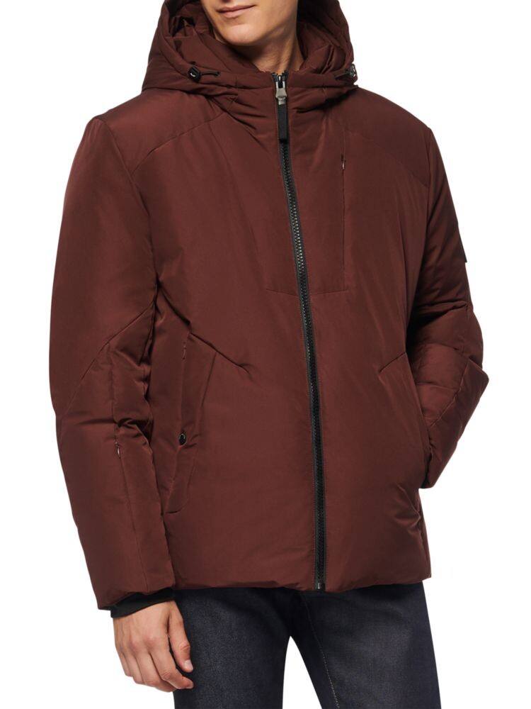 

Пуховик Spalding с капюшоном Andrew Marc, цвет Oxblood
