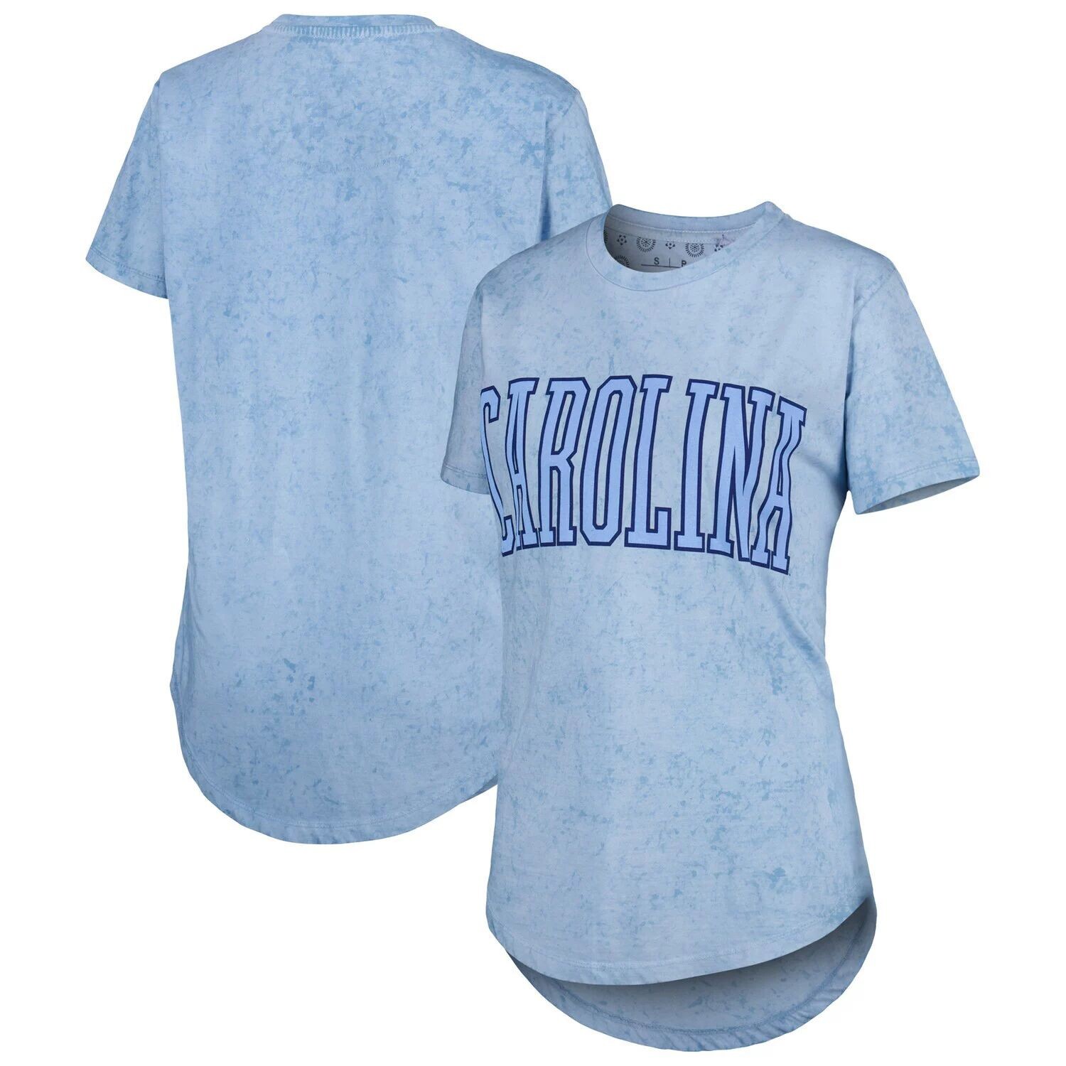 

Женская футболка для прессы Carolina Blue North Carolina Tar Heels Southlawn с вытертой на солнце футболкой