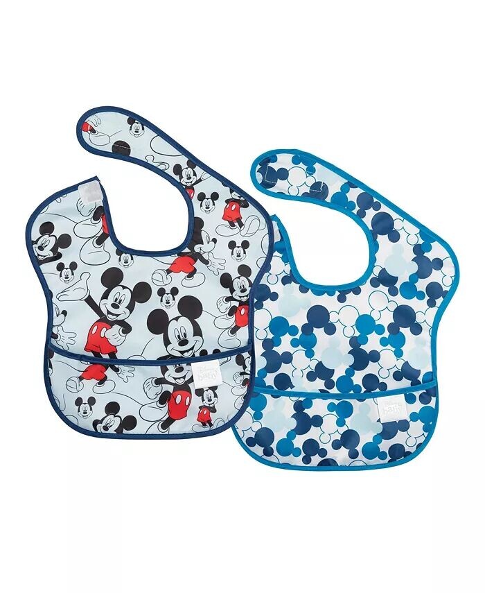

Легкие нагрудники Mickey Mouse Super Нагрудники, упаковка из 2 шт Bumkins, мультиколор