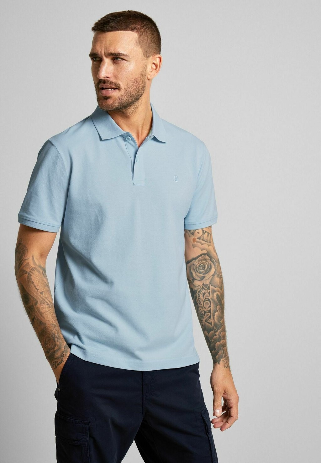 Рубашка поло BASIC Street One MEN, цвет blau