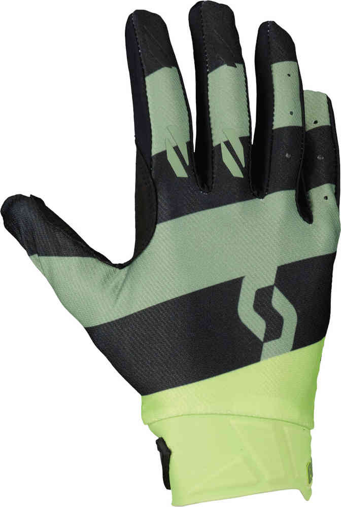 Перчатки для мотокросса Evo Race Scott, зеленый/черный