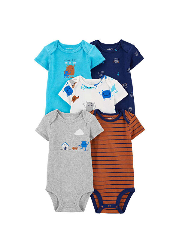 

Комплект из 5 боди для мальчика с короткими рукавами Carter'S, мультиколор