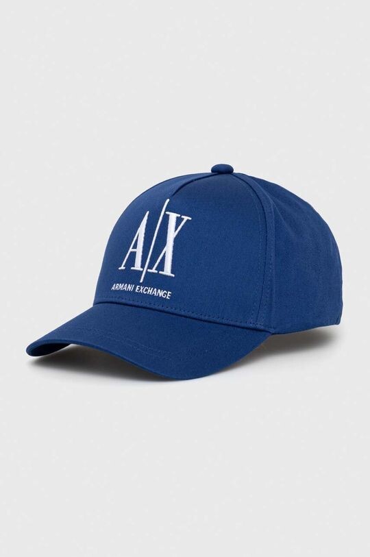 

Хлопчатобумажная шапка Armani Exchange, темно-синий