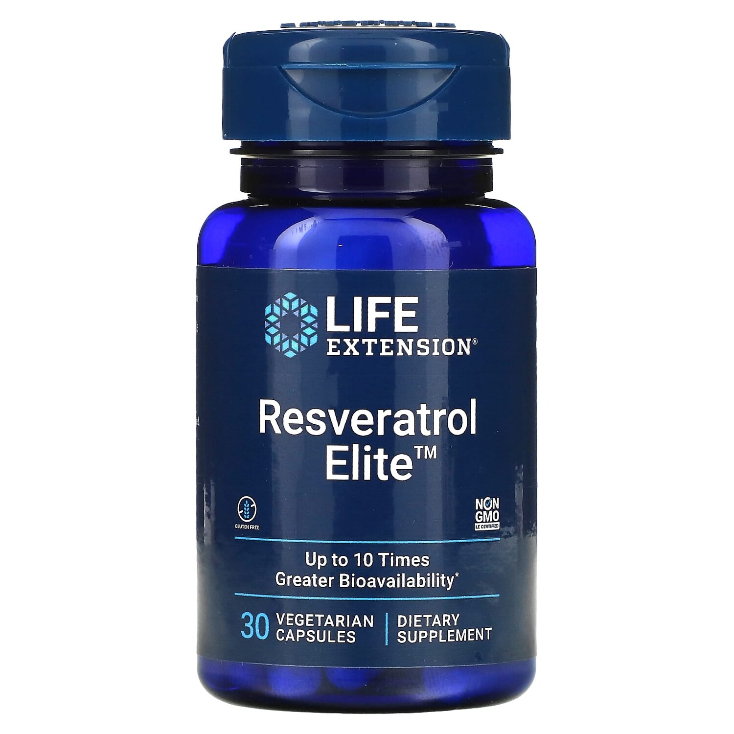 

Ресвератрол, 30 вегетарианских капсул, Life Extension