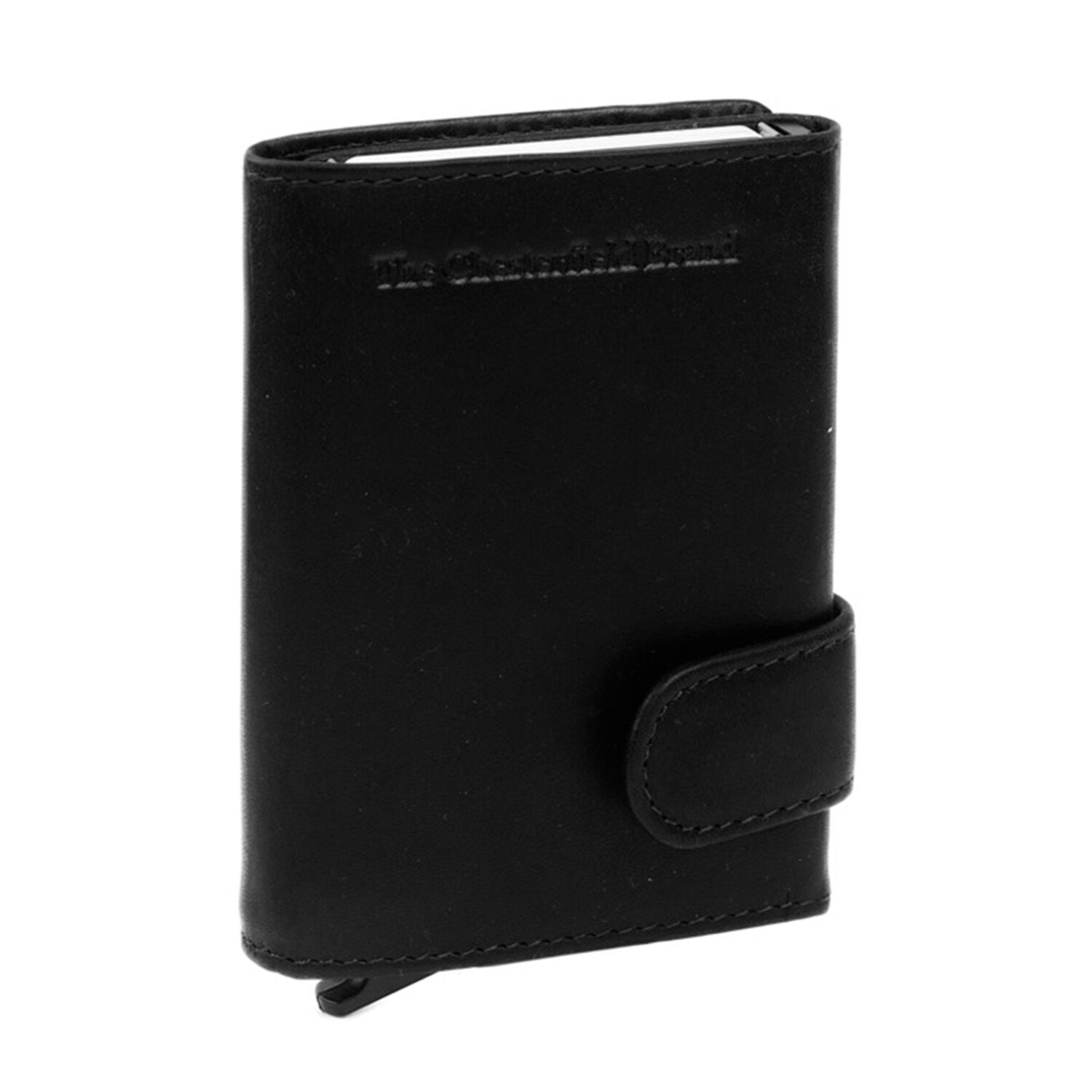 

Кошелек The Chesterfield Brand Wax Pull Up Kreditkartenetui RFID Schutz Leder 7 см, черный