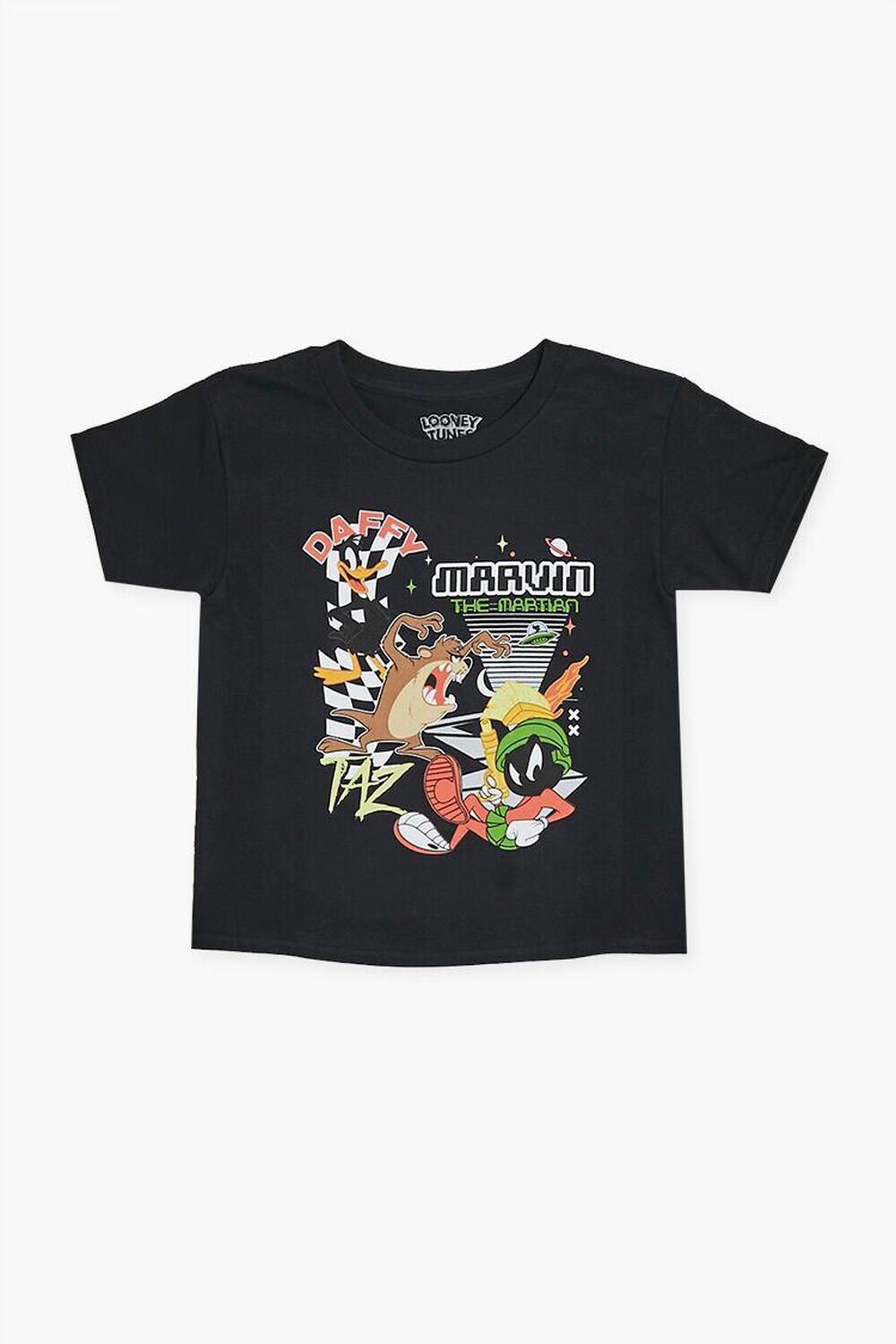 

Детская футболка с рисунком Marvin Looney Tunes Forever 21, черный