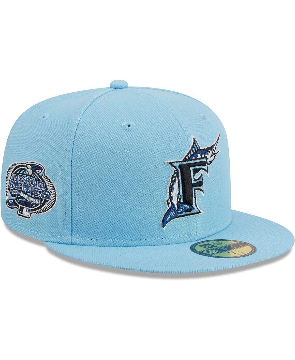 

Мужская голубая приталенная шляпа Florida Marlins 59FIFTY New Era