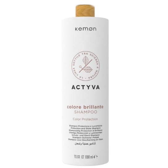 Кемон Actyva Colore Brillante | Шампунь для окрашенных волос 1000мл, Kemon