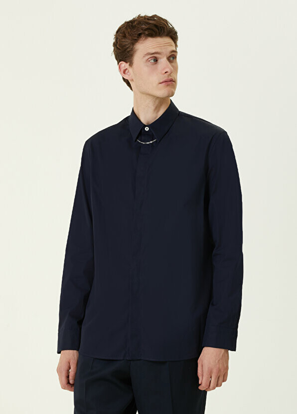 

Темно-синяя рубашка Jil Sander