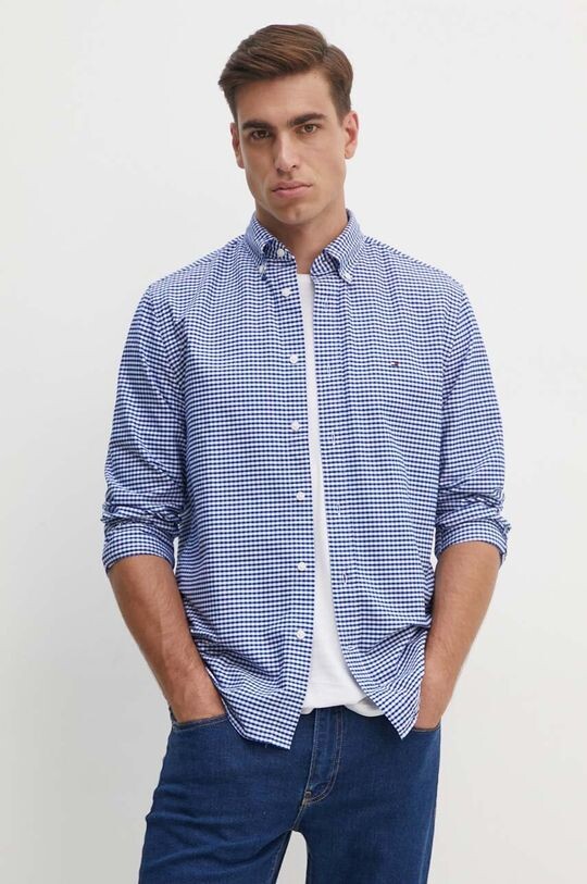 

Хлопковая рубашка Tommy Hilfiger, синий