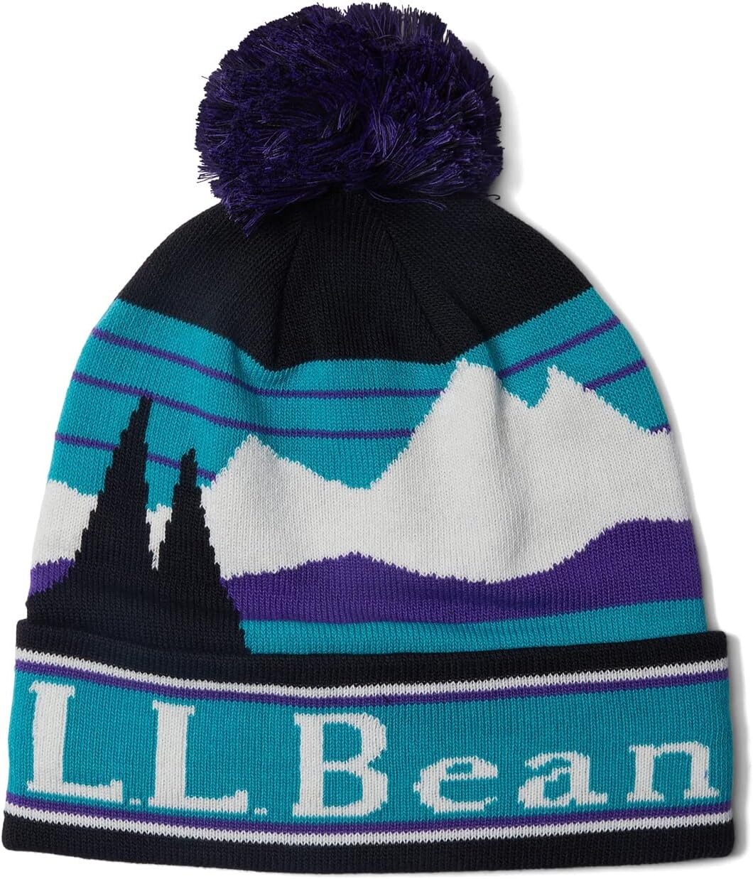 

Шляпы с рисунком Katahdin Pom L.L.Bean, цвет Black/Bright Purple