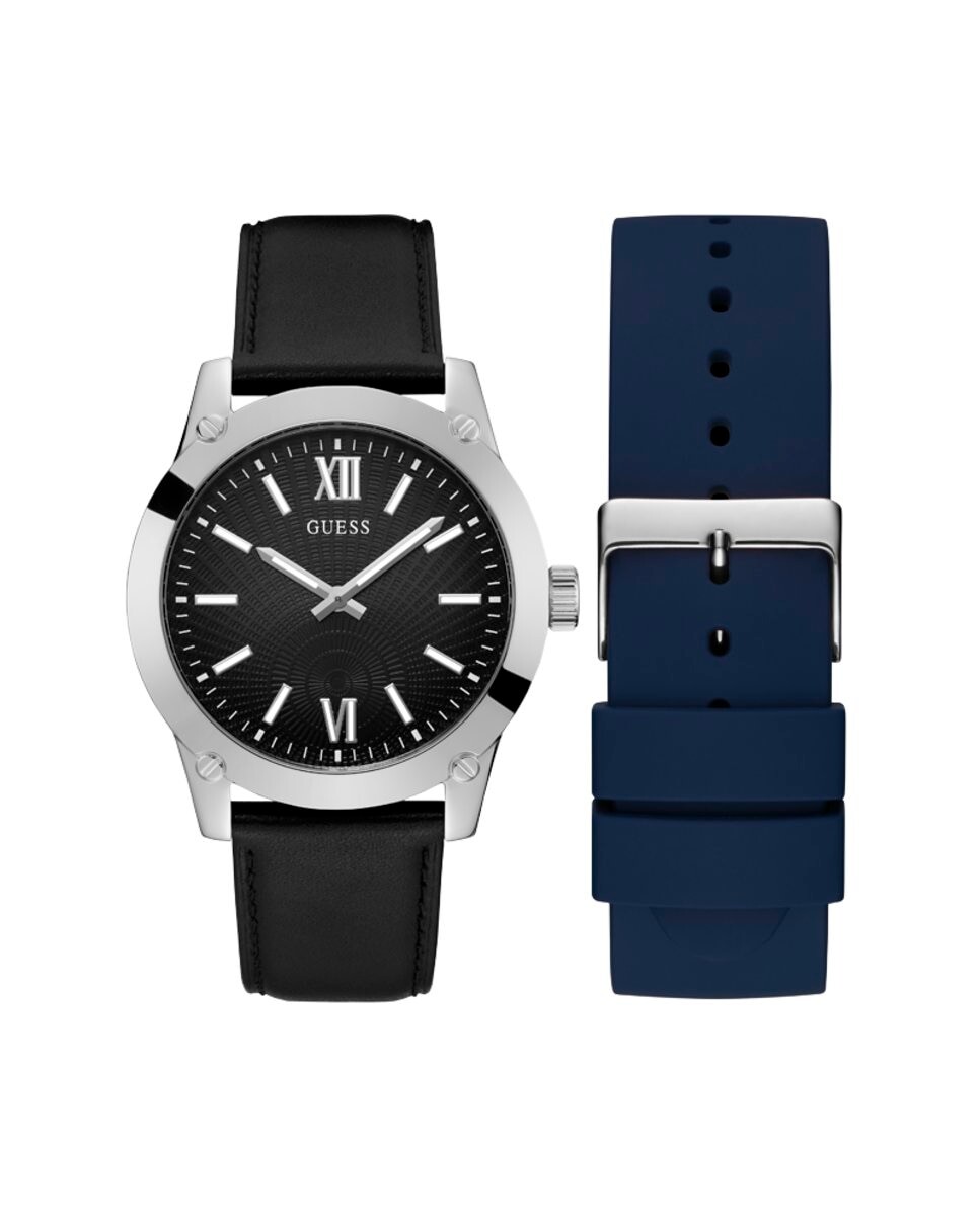 

Мужские часы G Bosed GW0630G1 из кожи с черным ремешком Guess, черный
