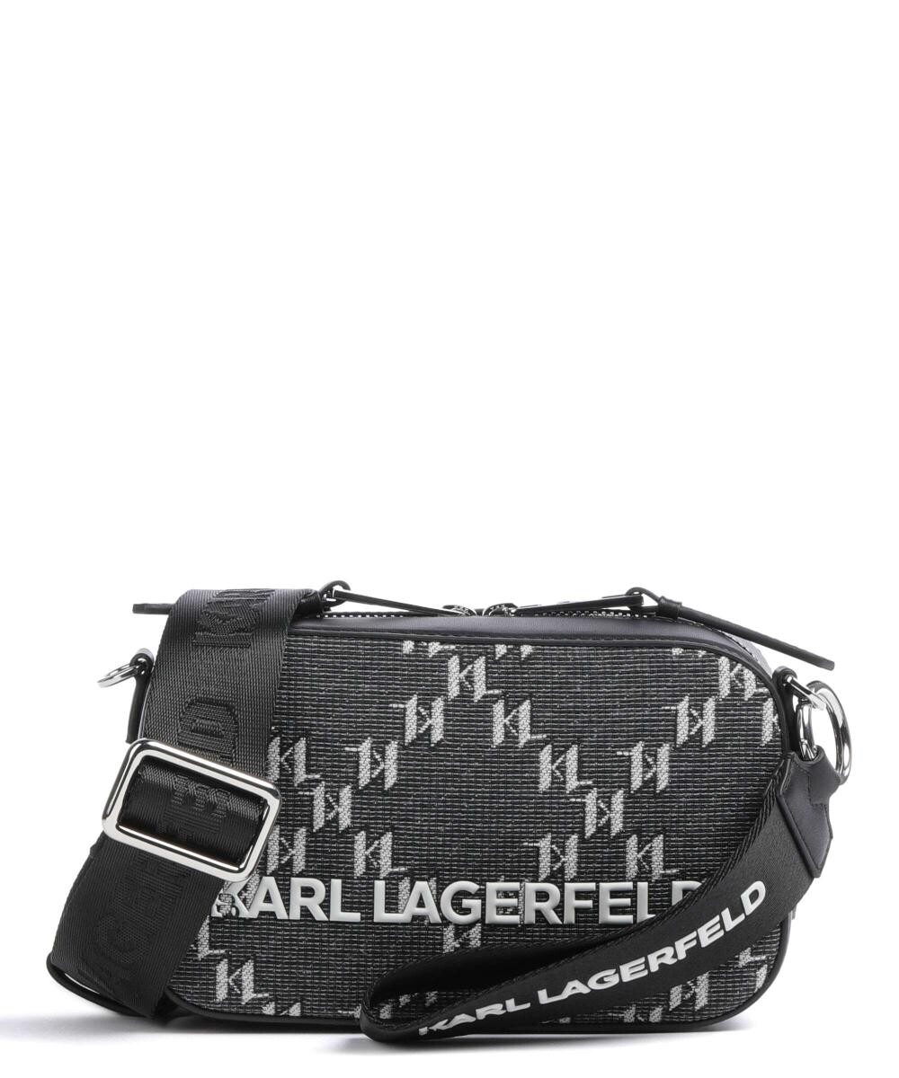 

Сумка через плечо Monogram хлопок, полиэстер Karl Lagerfeld, серый