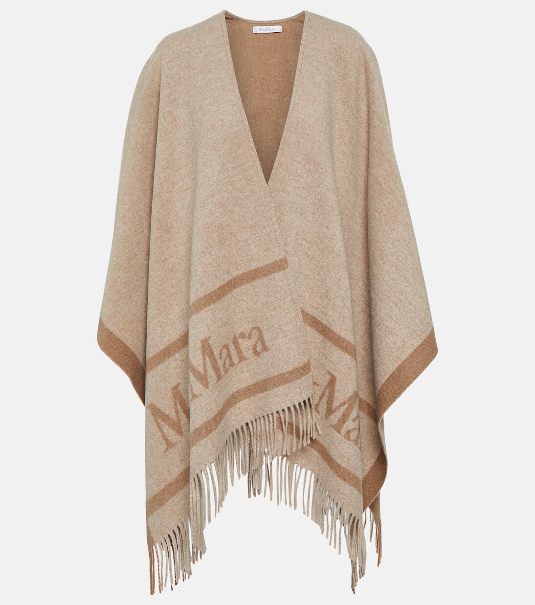 

Хильда шерстяное пончо Max Mara, бежевый