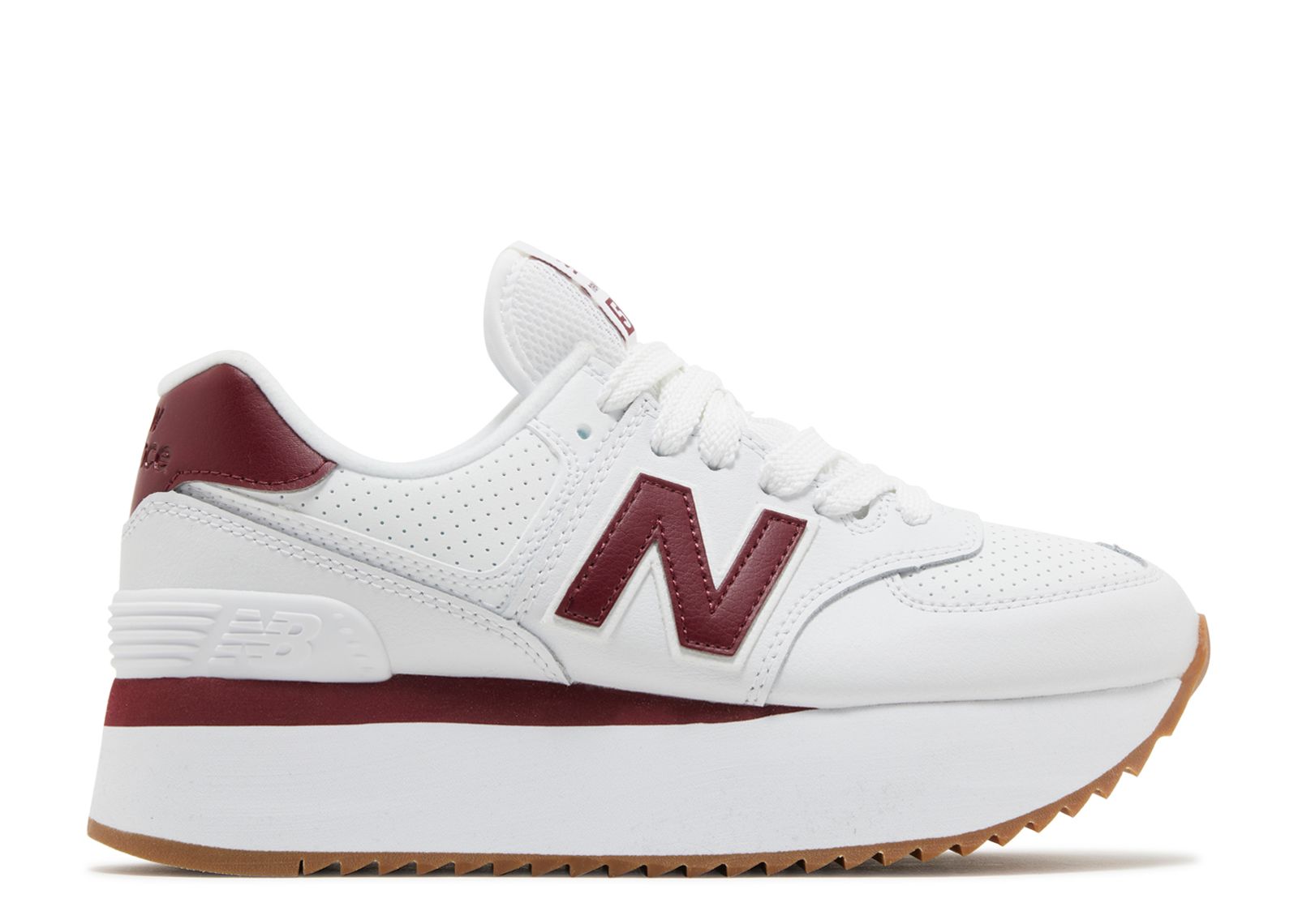 

Кроссовки New Balance Wmns 574+ 'White Burgundy', белый