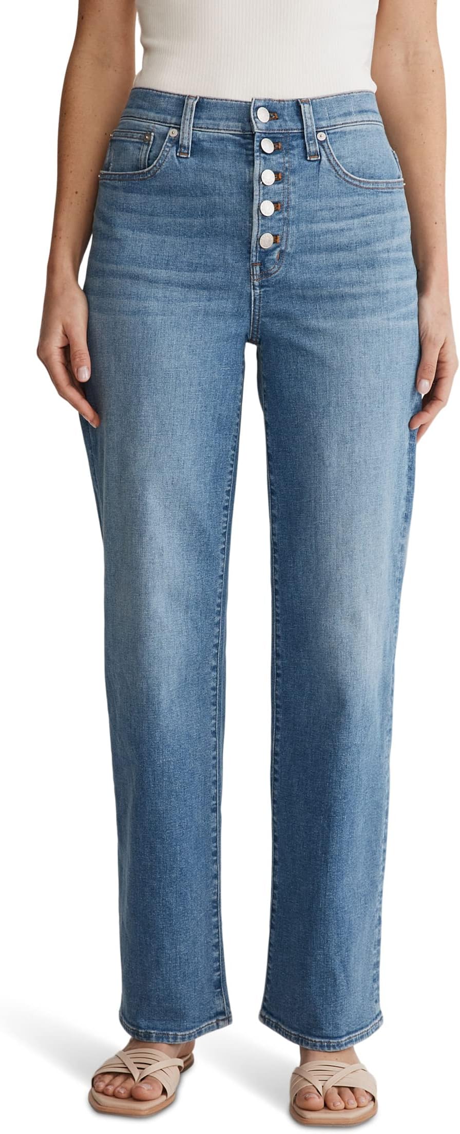 

Джинсы The Perfect Vintage Wide-Leg Crop Jean in Ohlman Wash Madewell, цвет Ohlman Wash