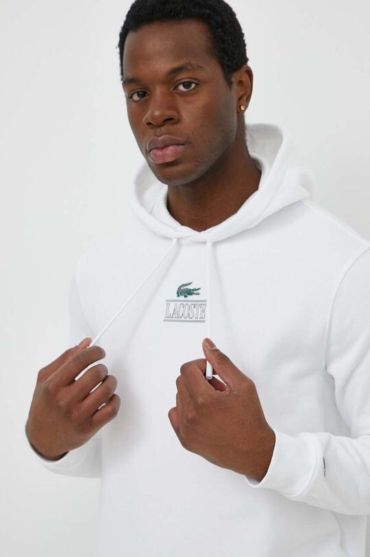 

Хлопковая толстовка Lacoste, белый