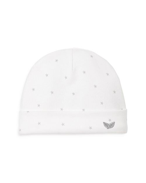 

Хлопковая шапка унисекс Luxe Pima – для малышей Petite Plume, цвет White
