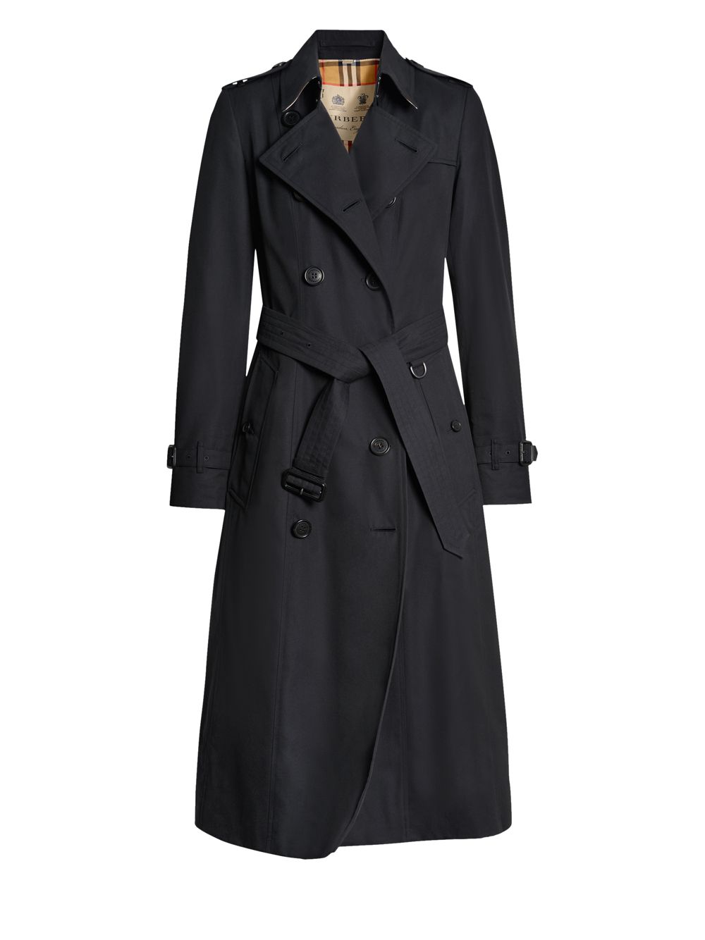 Тренч Burberry long Cotton Gabardine Trench