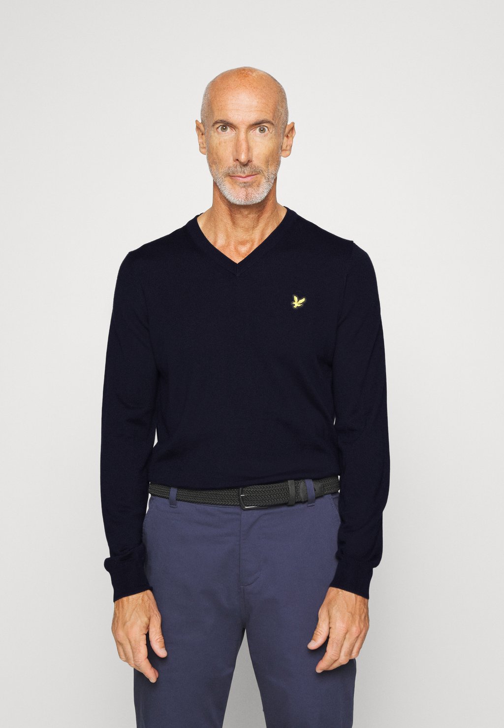 

Свитер GOLF V NECK Lyle & Scott, темно-синий