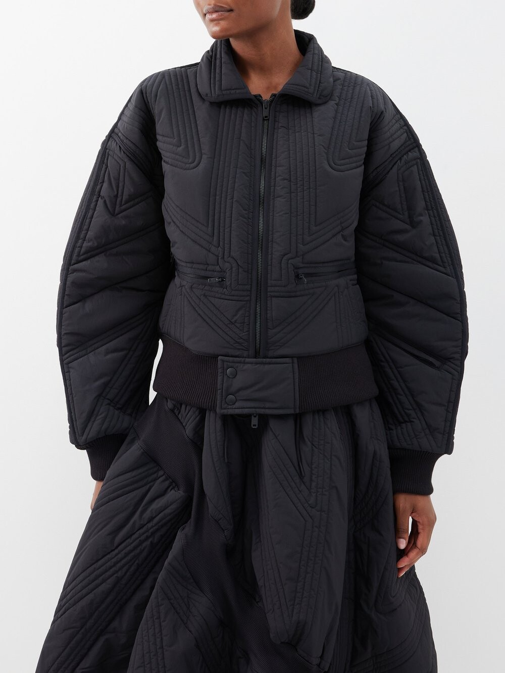 

Стеганый бомбер Y-3, черный