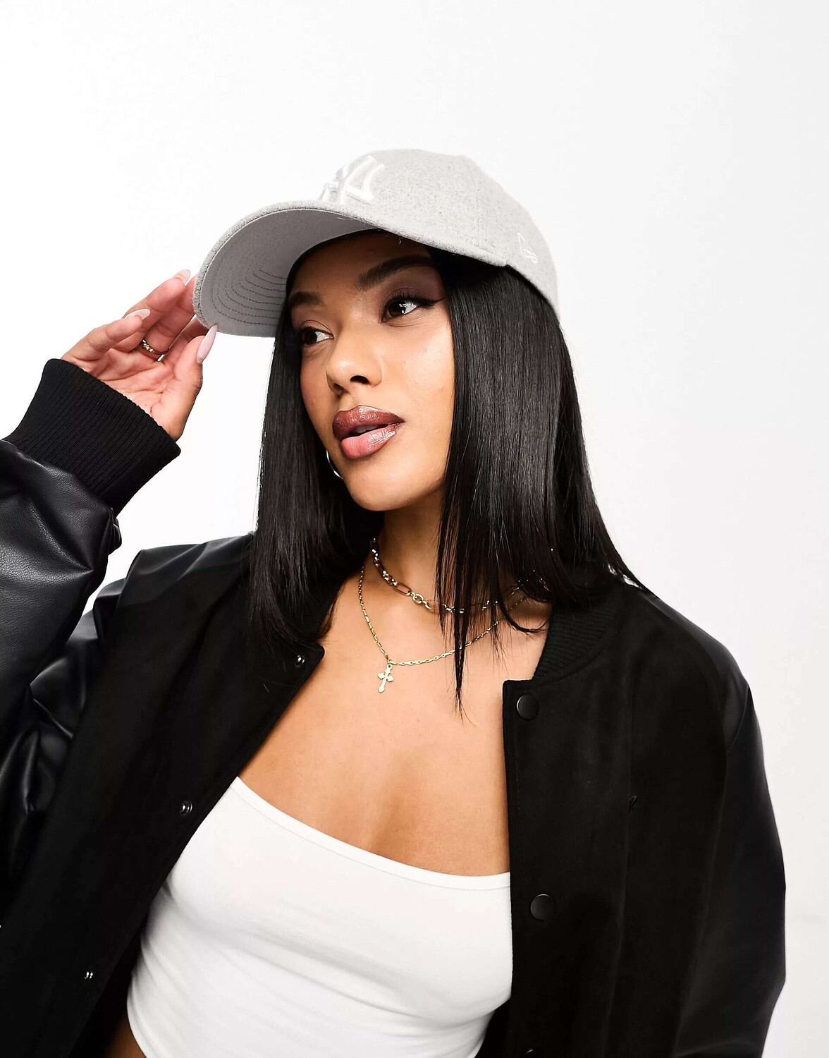

Серая фетровая кепка New Era NY