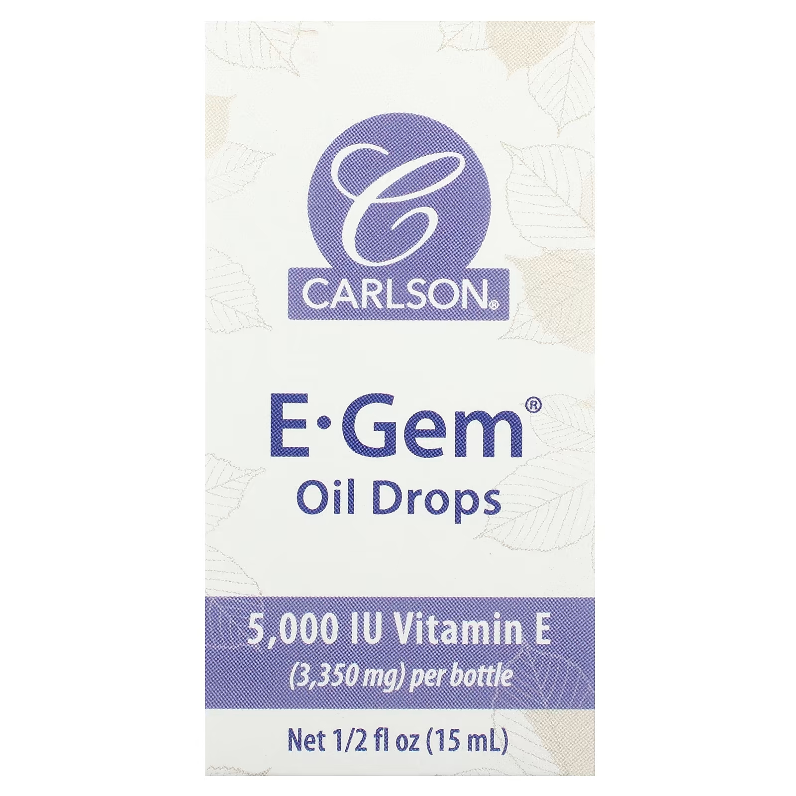 цена Пищевая добавка Carlson E-Gem Oil Drops с витамином Е, 15 мл