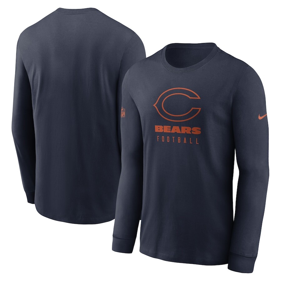 

Футболка с длинным рукавом Nike Chicago Bears, нави