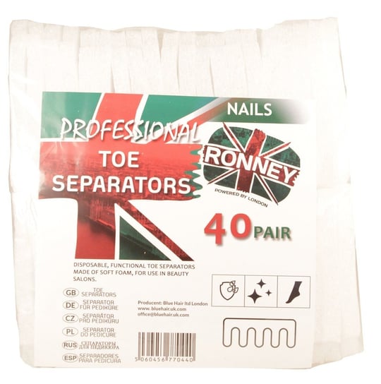 Педикюрный разделитель 40 пар RONNEY - TOE SEPARATORS