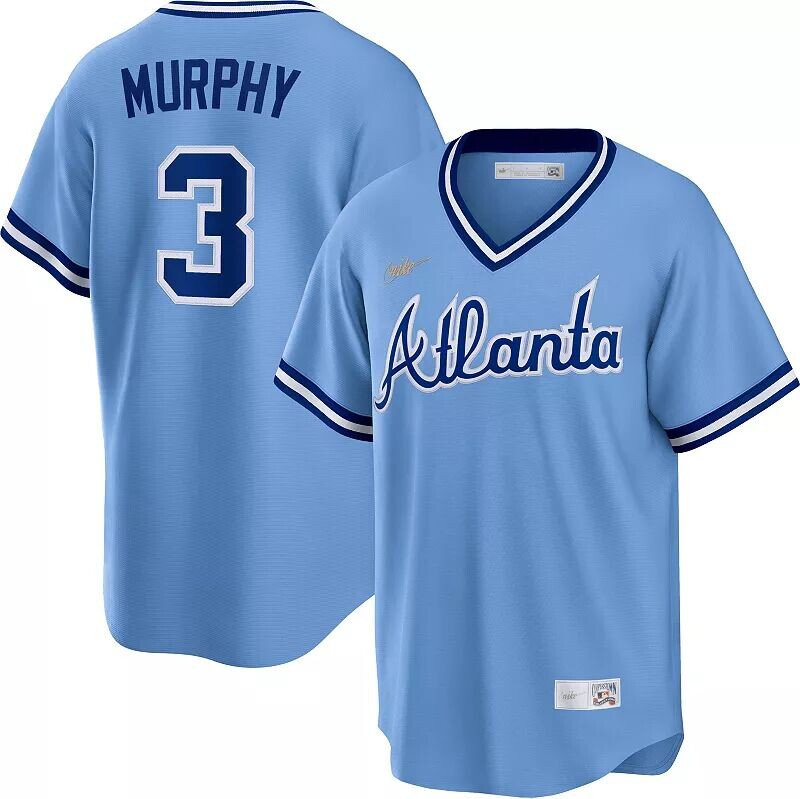 

Мужская синяя классная базовая майка Nike Atlanta Braves Cooperstown Dale Murphy #3