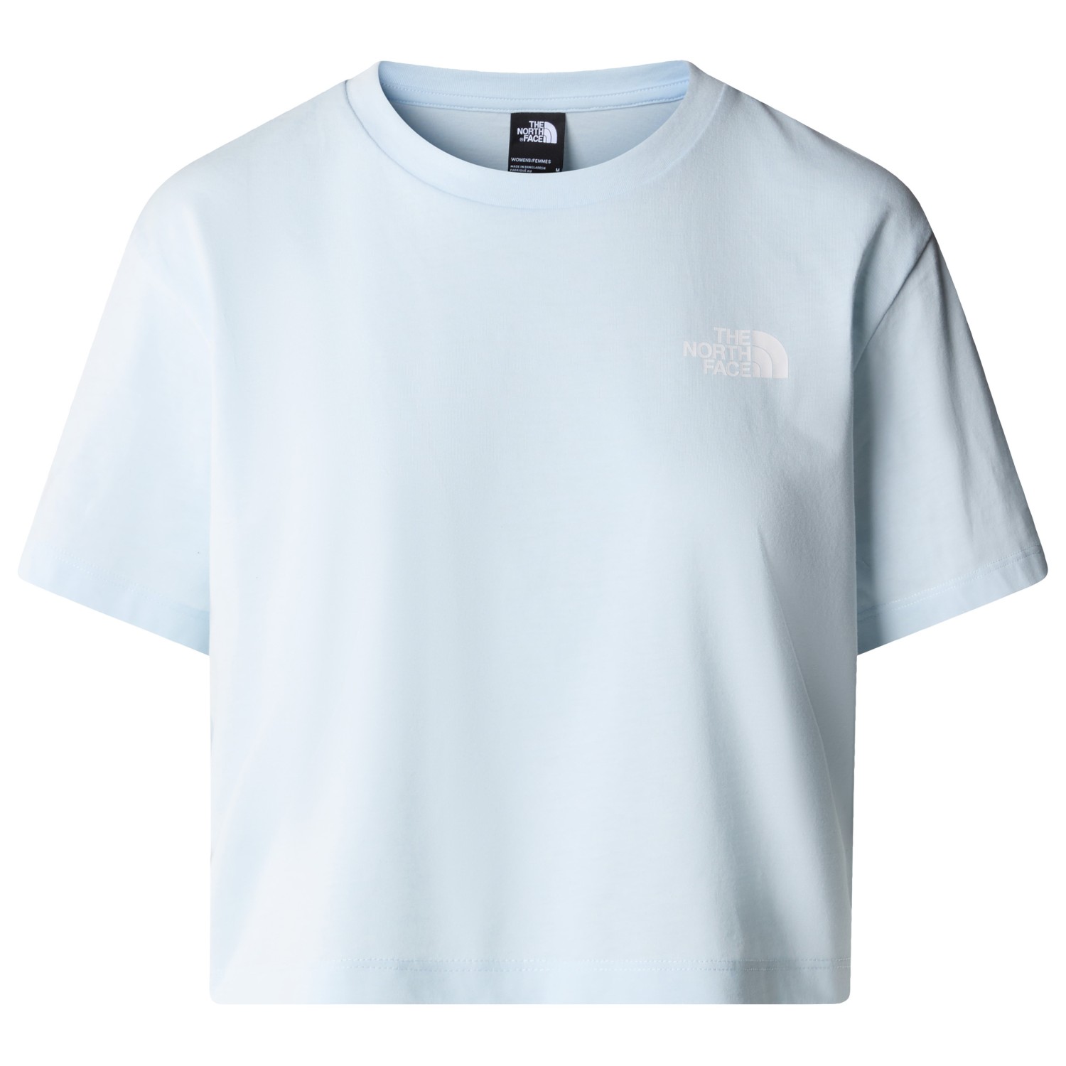 Футболка The North Face Women's Cropped Simple Dome Tee, цвет Barely Blue