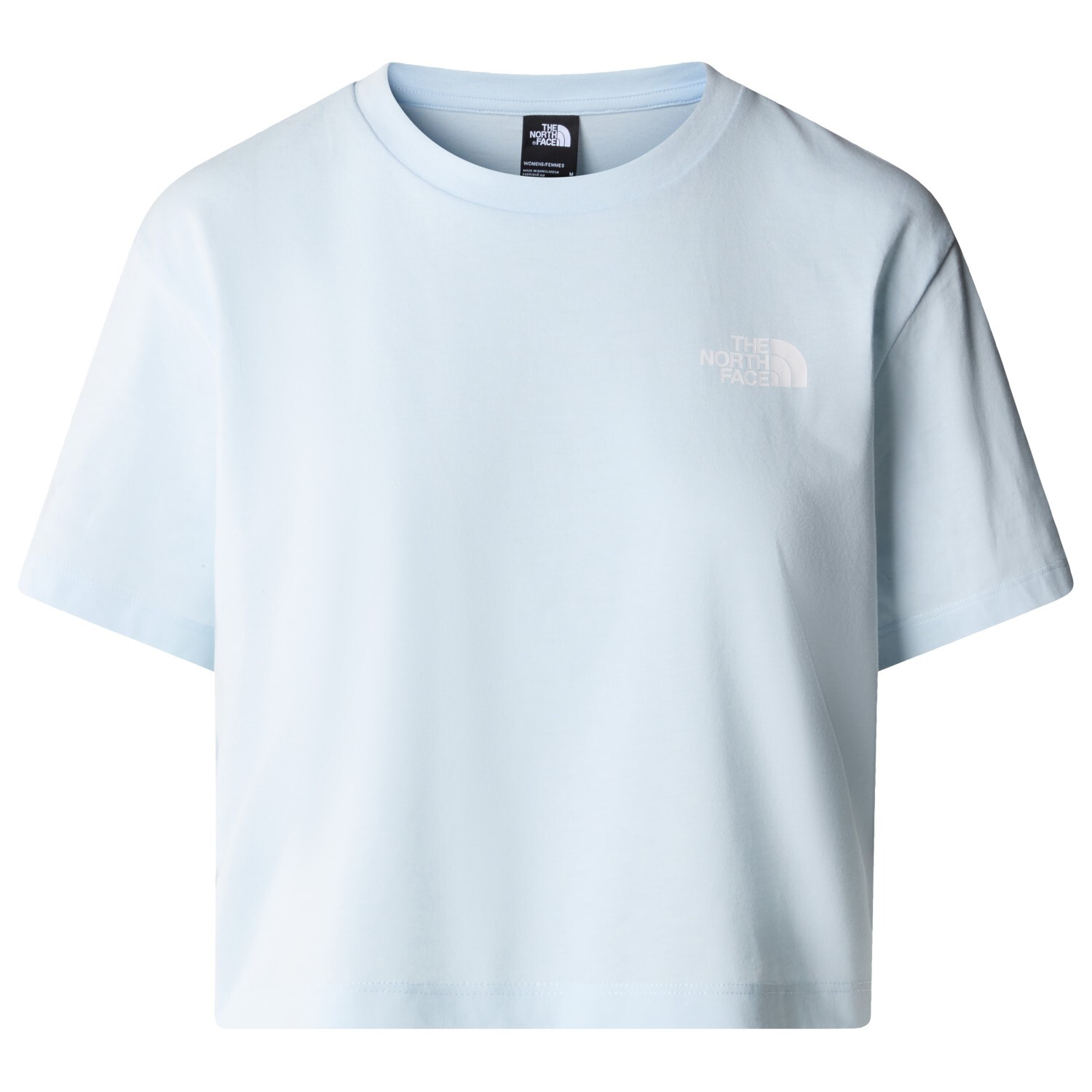 

Футболка The North Face Women's Cropped Simple Dome Tee, цвет Barely Blue