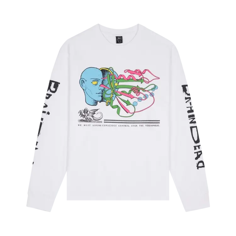 

Футболка Brain Dead Conscious Control Long-Sleeve 'White', белый