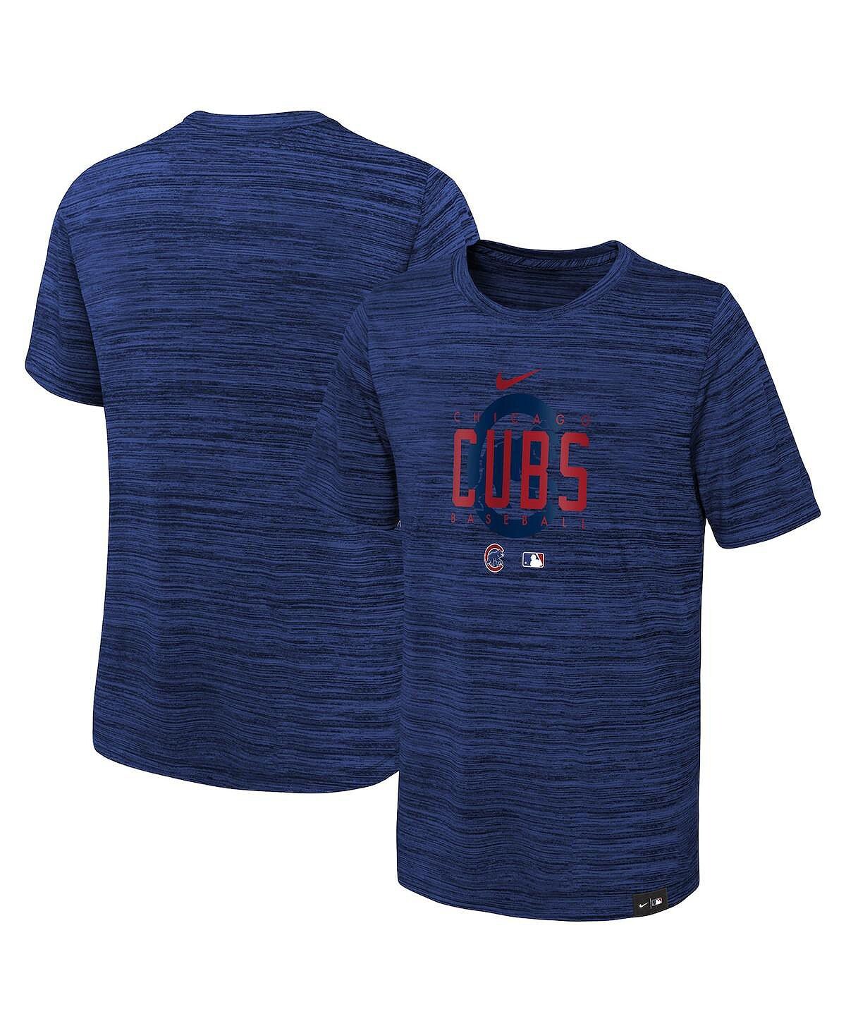 

Футболка Royal Chicago Cubs из аутентичной коллекции для мальчиков и девочек Velocity Practice Performance Nike