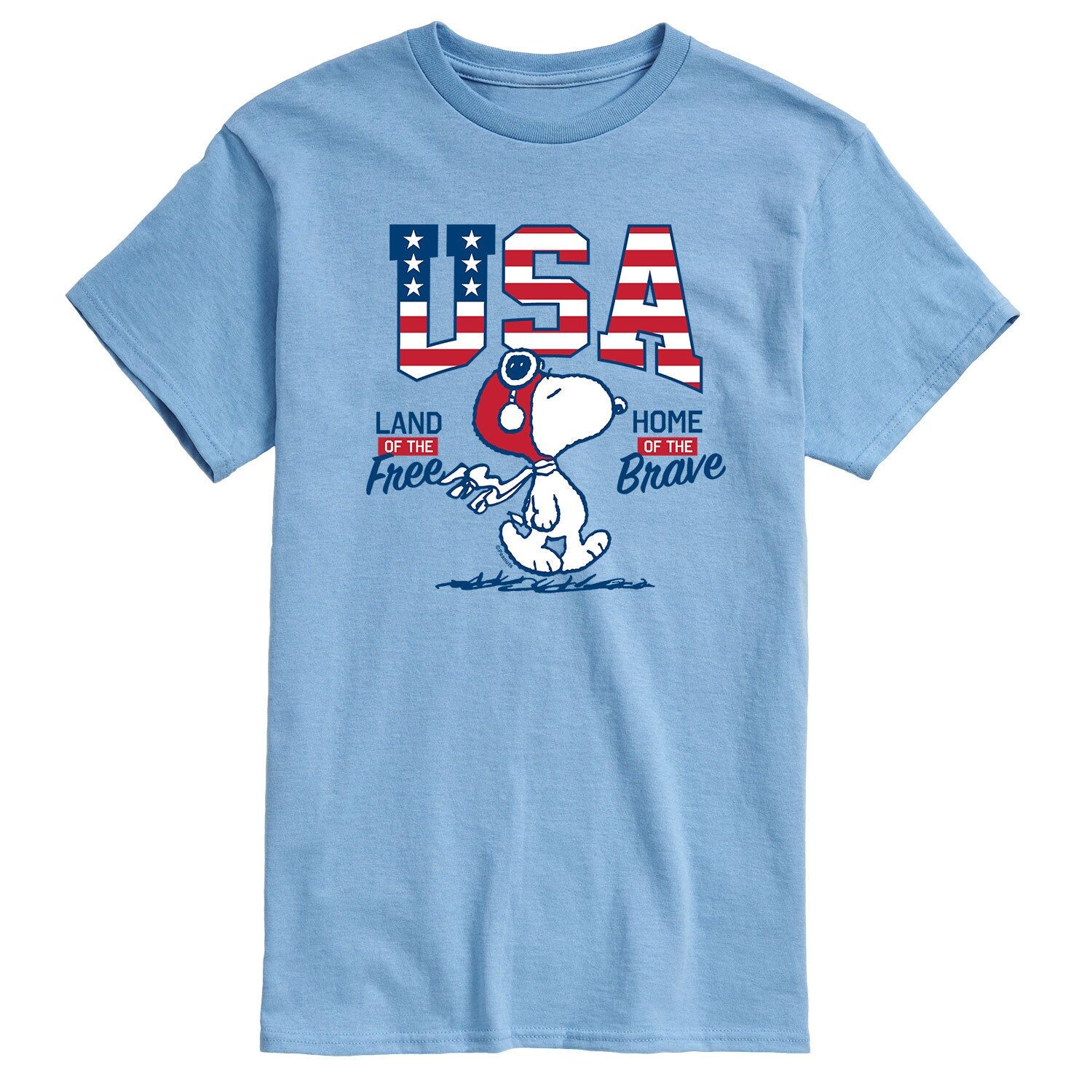 

Мужская футболка Peanuts USA Snoopy Free Brave Licensed Character