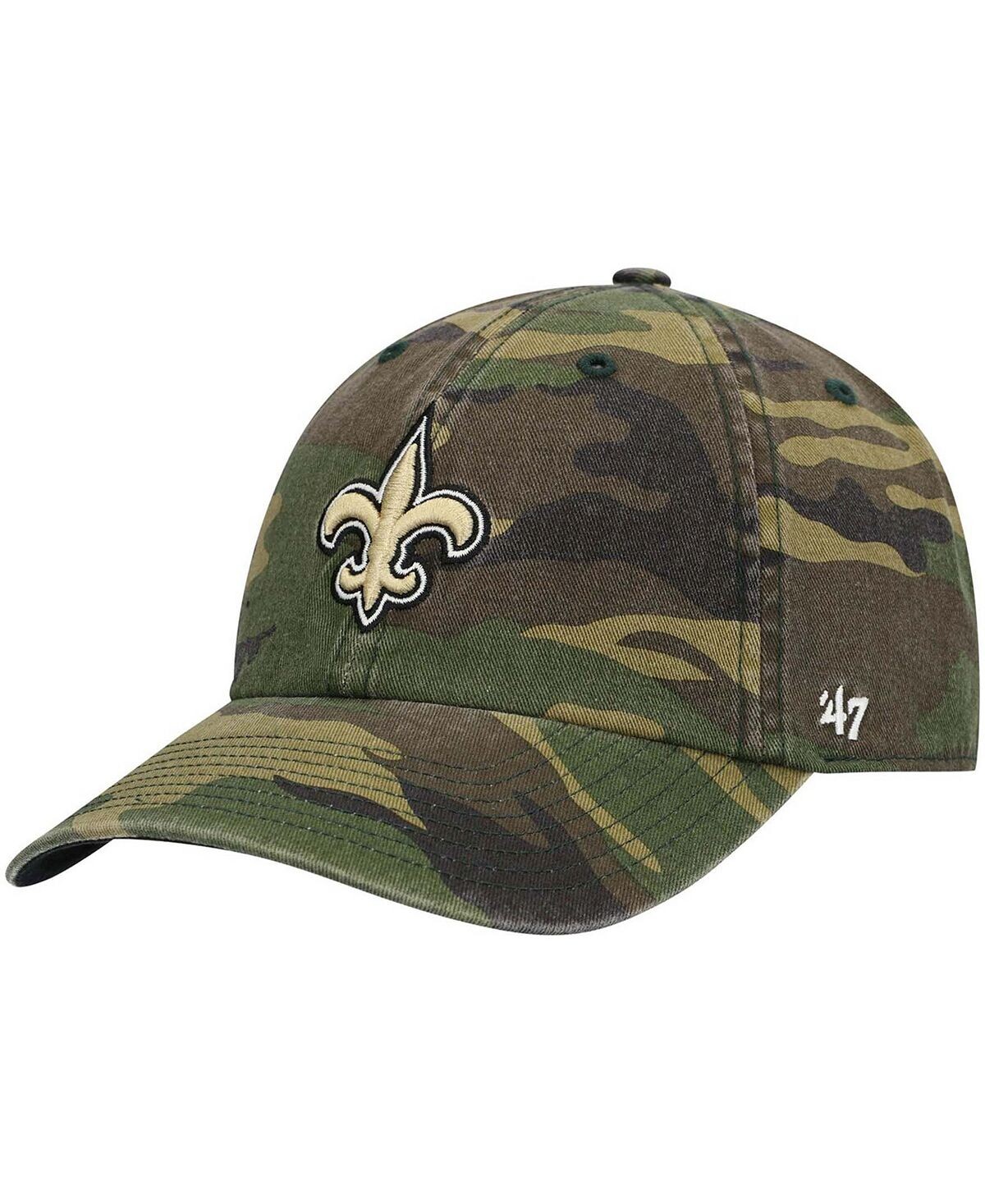 

Мужская камуфляжная регулируемая шапка New Orleans Saints Woodland Clean Up '47 Brand