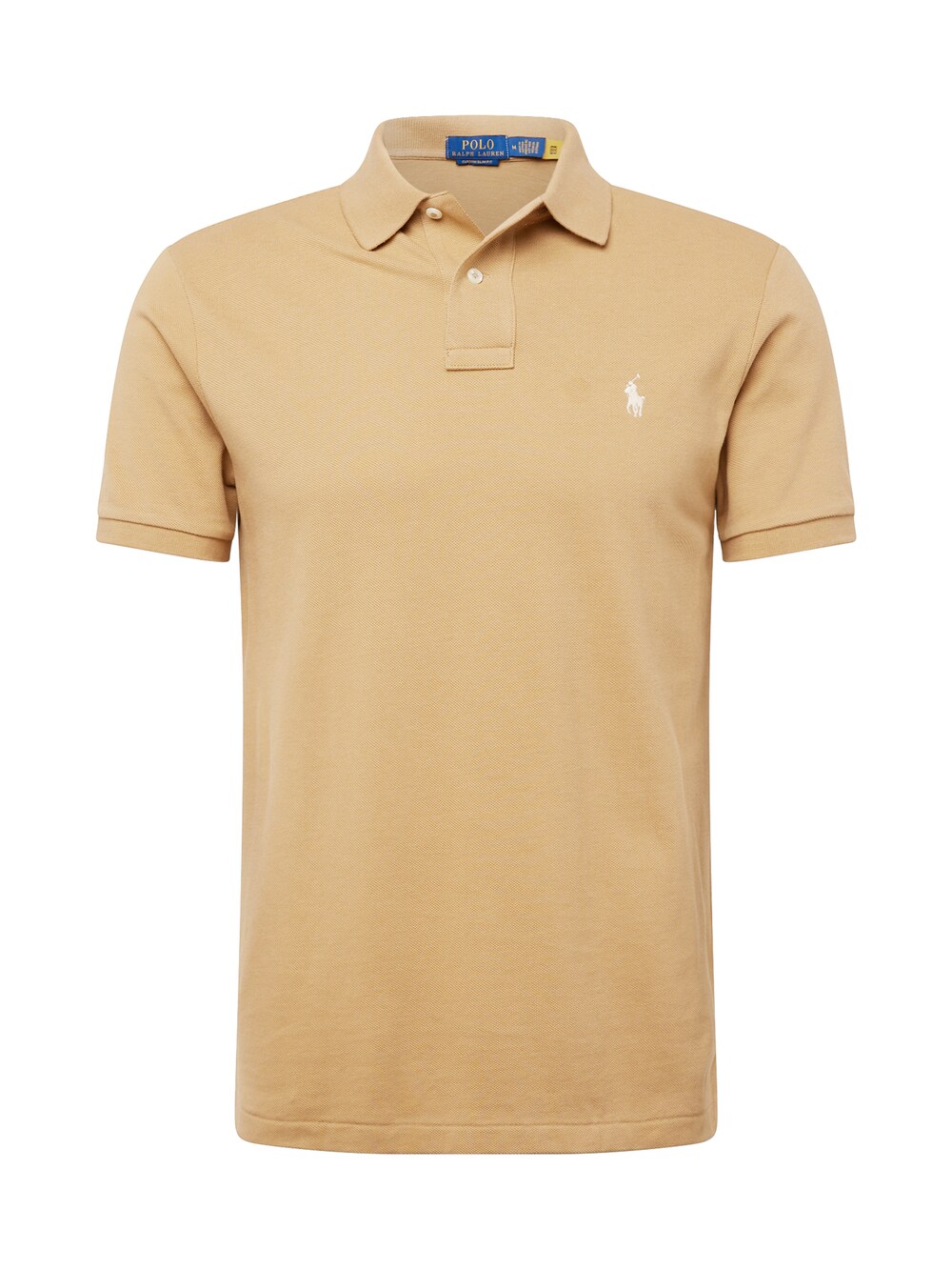Футболка Polo Ralph Lauren, светло-коричневый футболка zara ribbed polo top светло коричневый