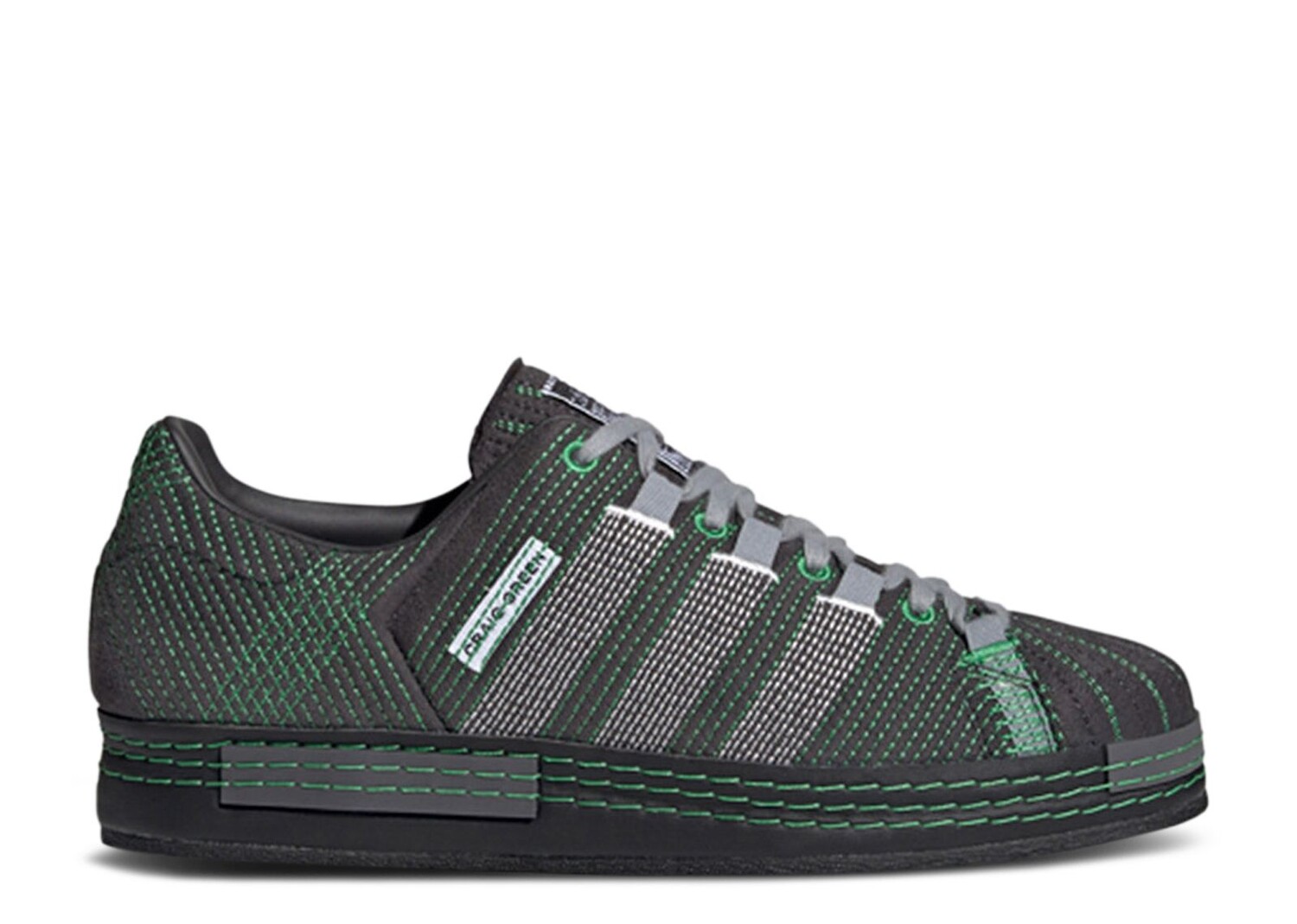 

Кроссовки adidas Craig Green X Superstar 'Utility Black Green', черный