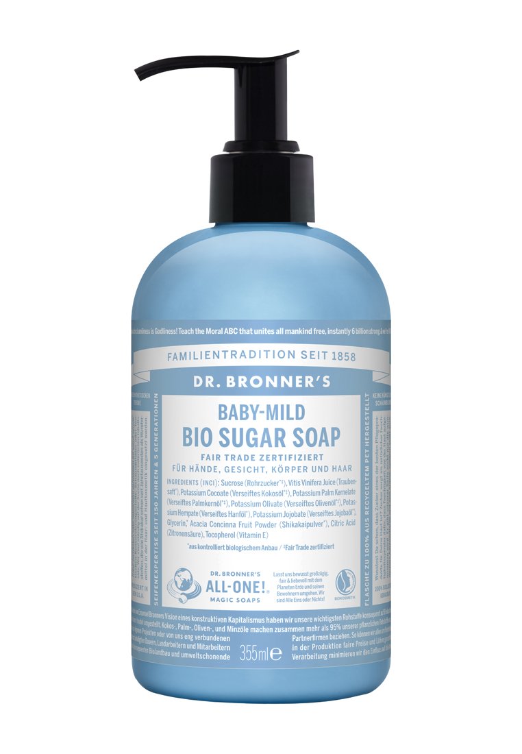 

Гель для душа BIO SUGAR SOAP 355ML Dr. Bronner´S, цвет baby mild