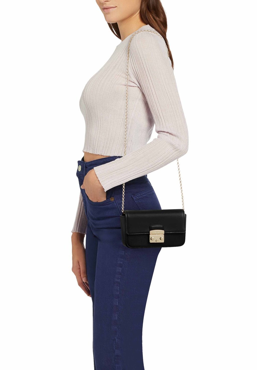 

Сумка через плечо Furla Metropolis, черный