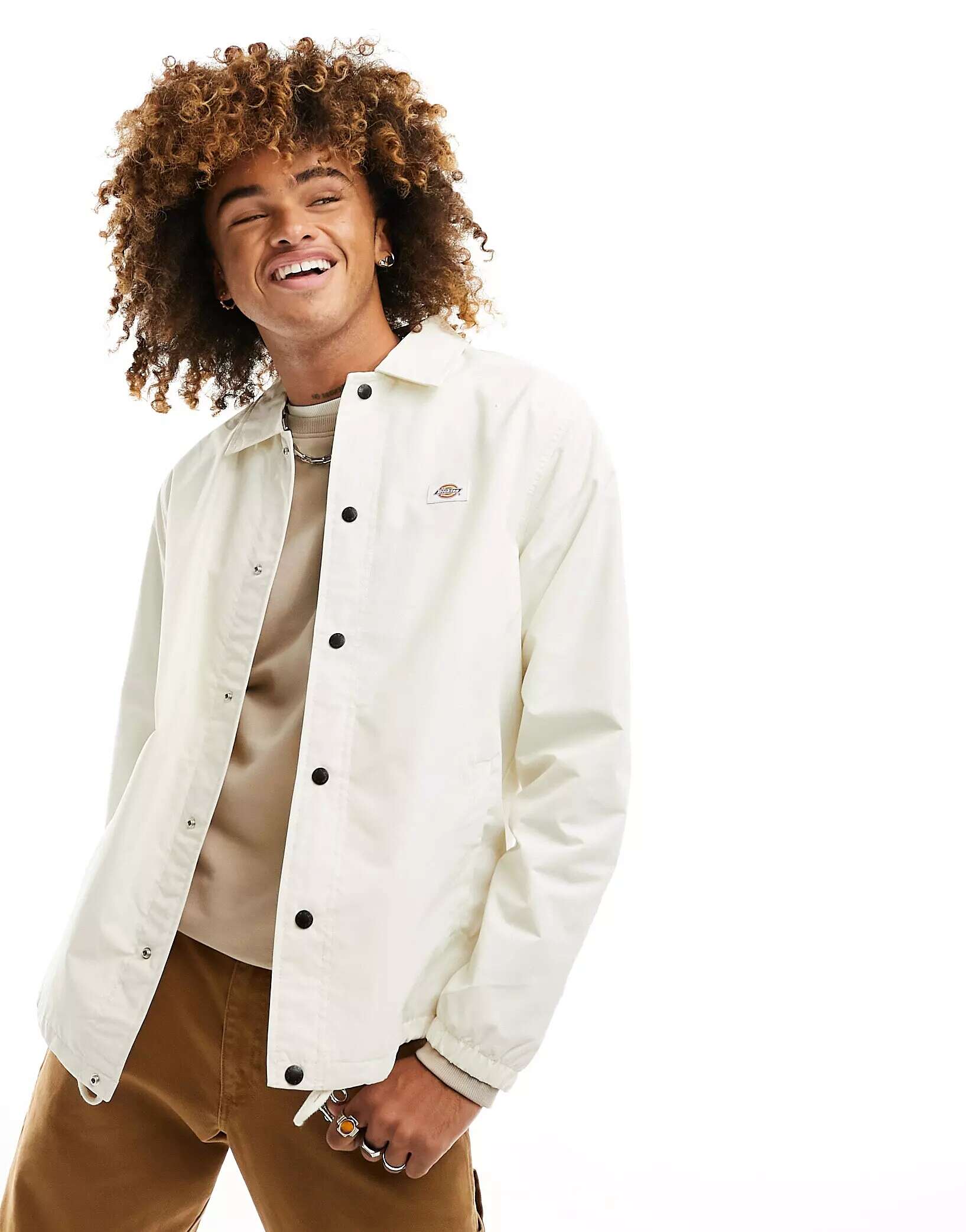 Белая спортивная куртка Dickies Oakport эксклюзивно для asos