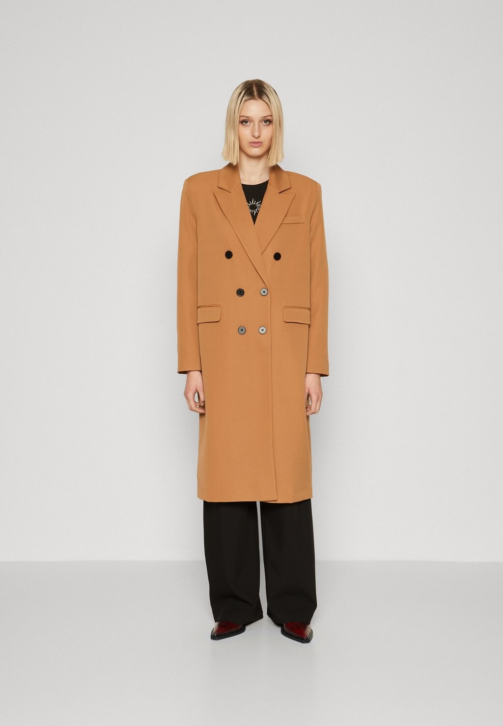 

Пальто классическое Vmnanna Long Vero Moda, цвет tobacco brown