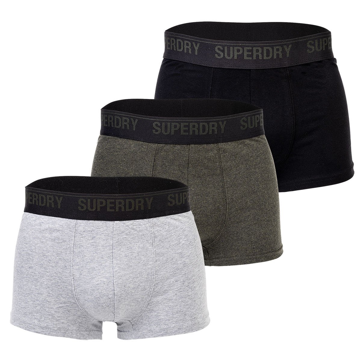 

Боксеры Superdry Boxershort 3 шт, цвет Schwarz/Grau/Grün