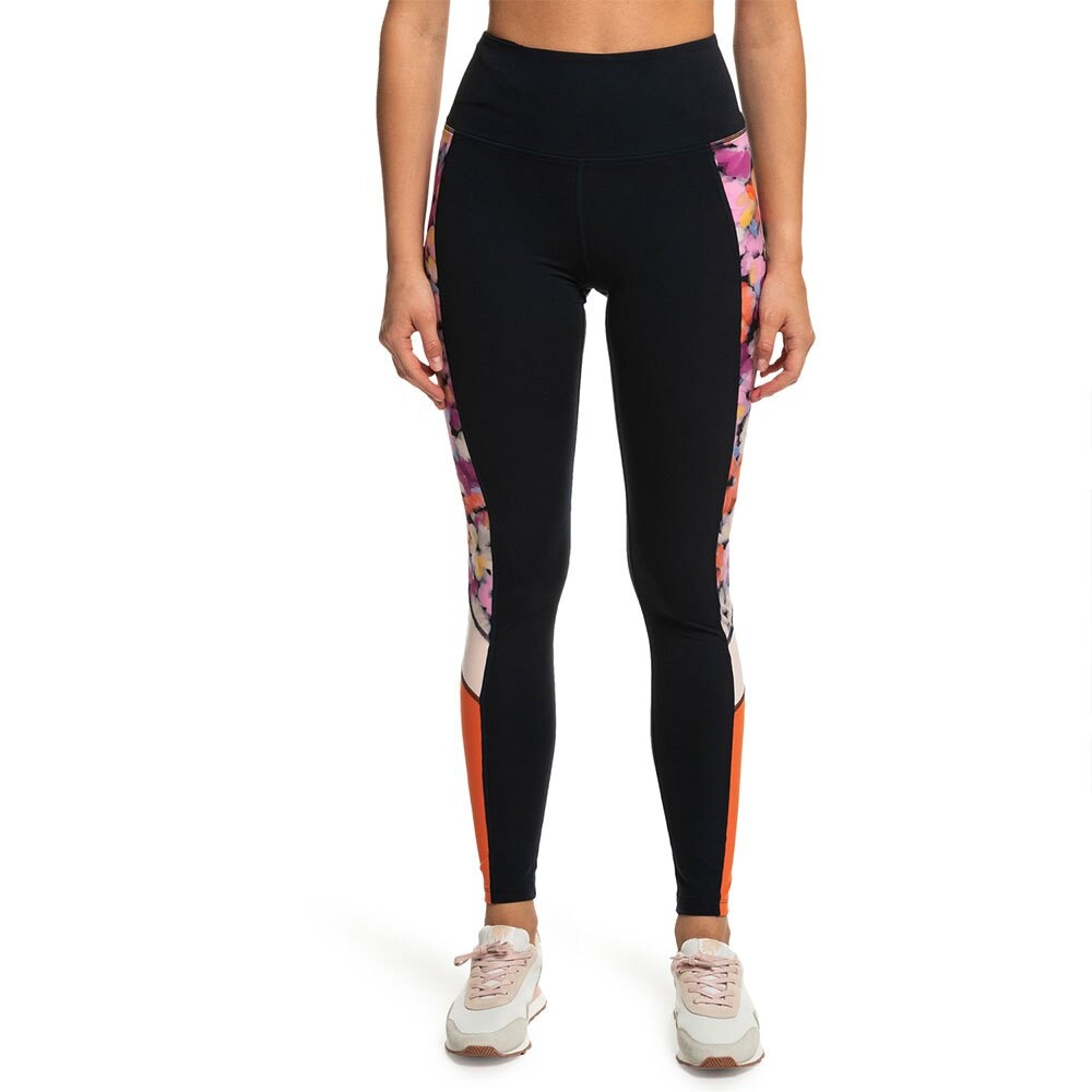 

Леггинсы Roxy Heart Into It Colorblock, черный