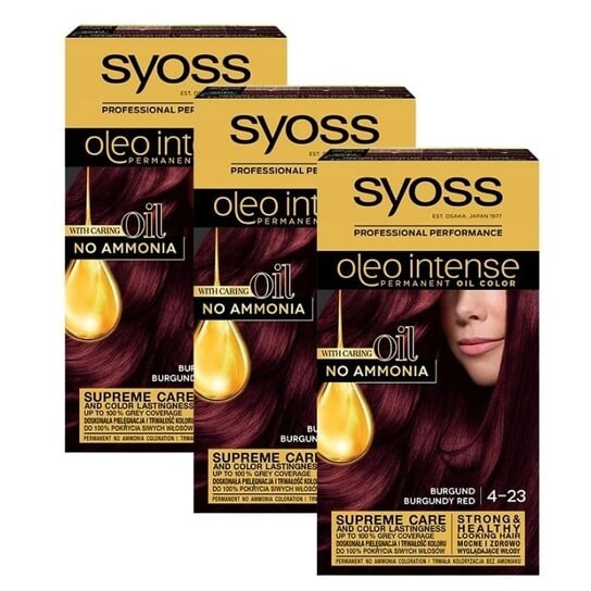 

Краска Syoss Oleo Intense Paint 4-23 Бордовый x 3 шт.