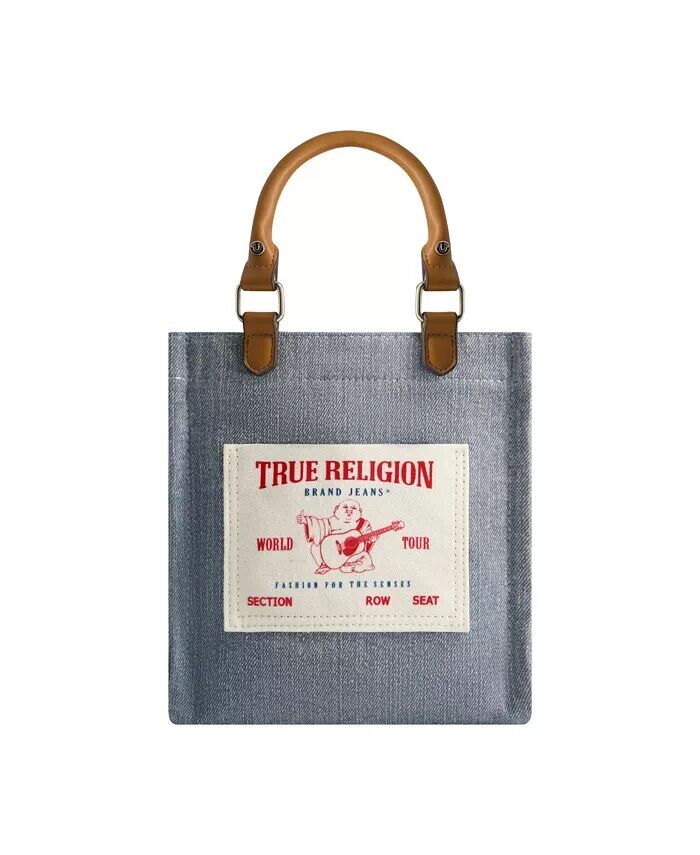 

СУМКА С КАРМАНОМ БУДДА СЕВЕР-ЮГ True Religion, синий