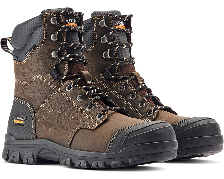

Ботинки Ariat Treadfast 8" Waterproof Steel Toe Work, цвет Dark Brown